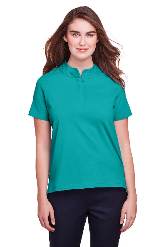 UltraClub Womens Lakeshore Performance Moisture Wicking Short Sleeve Polo Shirt - Jade Green